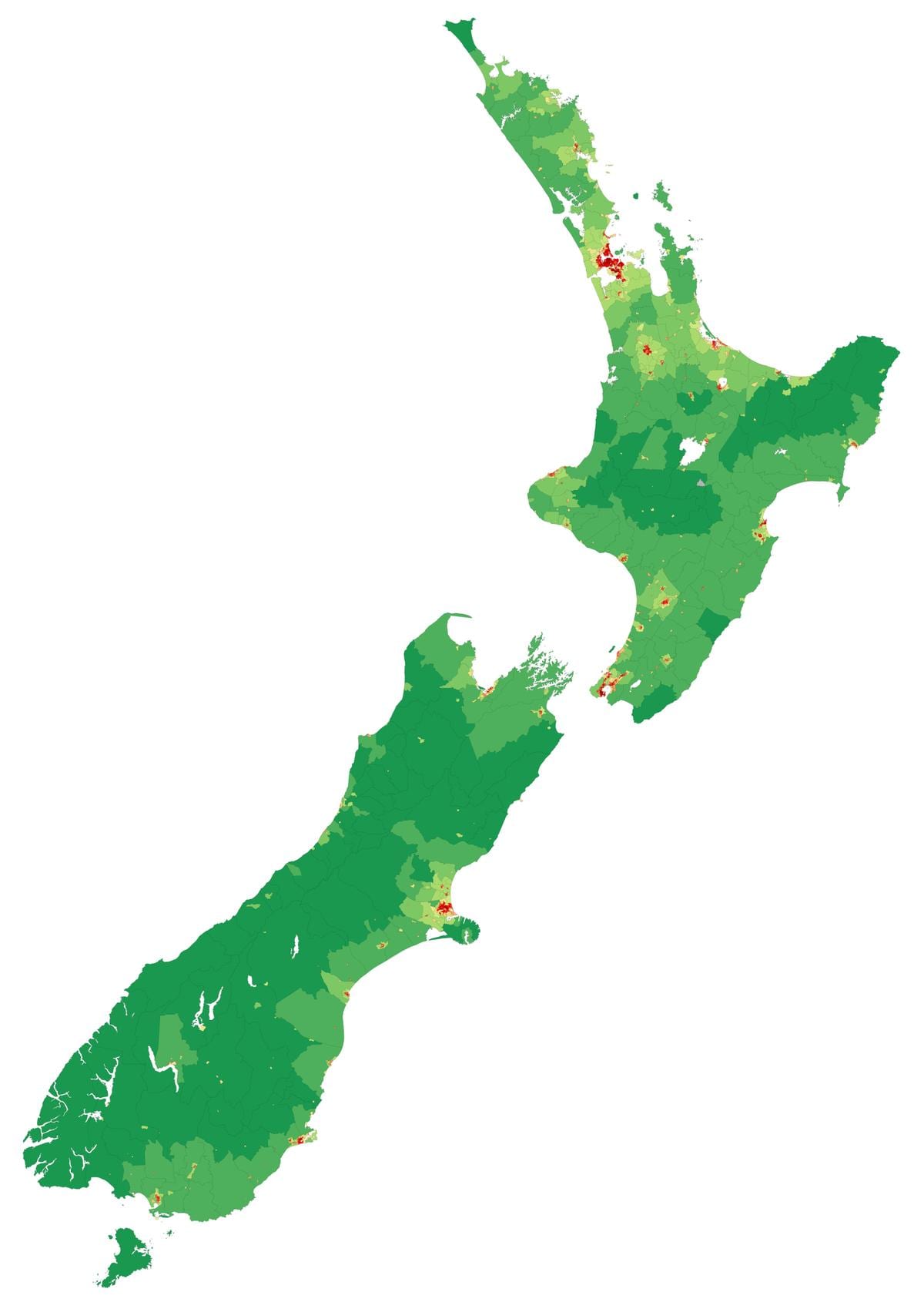 novi zeland isključen mapu android