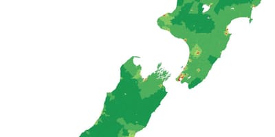 Novi zeland isključen mapu android