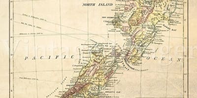 Karta je stara novi zeland